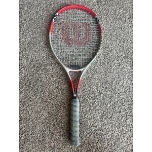 Wilson Strike Titanium Soft Shock Tennis Racquet Red/Silver